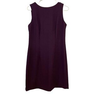 Karen Scott Sleeveless Sheath Pencil Dress Purple Size 8P Work Career Business